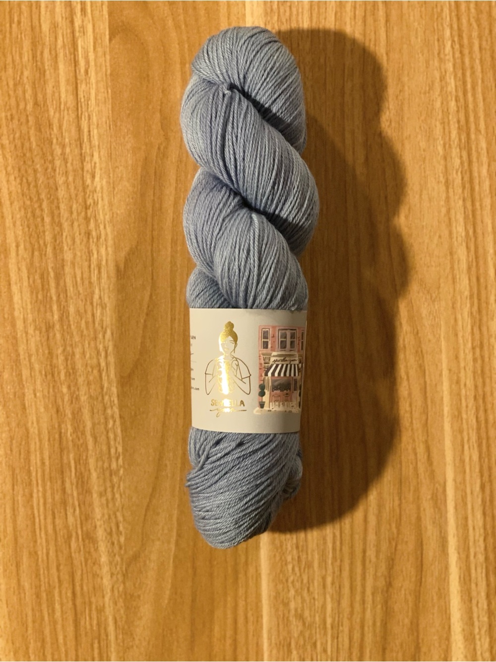 Sewrella Cashmere Sock Yarn – Covent Garden (Dusty Blue) | 437 yds